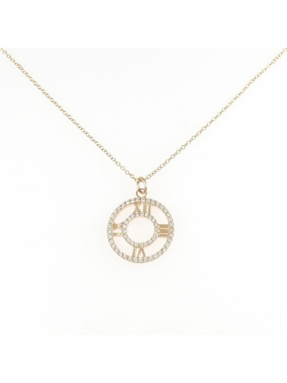 Tiffany & Co Atlas Open Heart Pendant Small Necklace